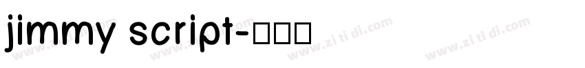 jimmy script字体转换
